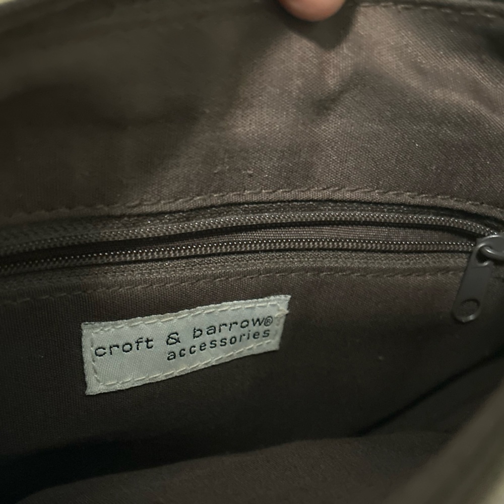 Croft & Barrow Dark Brown Shoulder Bag Purse - Picture 3 of 12